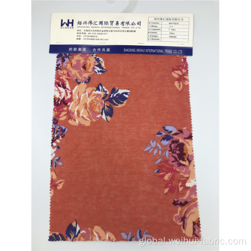 100% Polyester Fabrics Flower Pattern Knitted Fabric 100% Polyester Fabric Manufactory